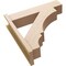 Ekena Millwork 7 1/2-in W x 30-in D x 30-in H Balboa Block Rough Cedar Woodgrain TimberThane Outlooker, Primed Tan OUTUR075X30X30BOA44RCPR - alternate 3